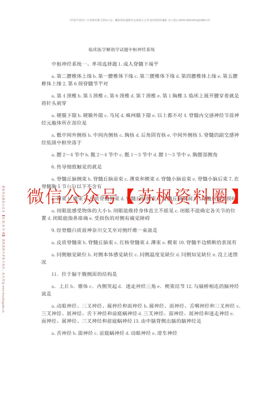 中枢神经系统